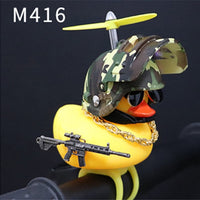 Yellow Duck with Helmet Car Accessories