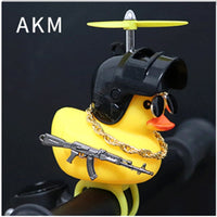 Yellow Duck with Helmet Car Accessories