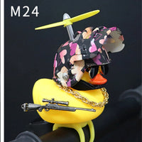 Yellow Duck with Helmet Car Accessories